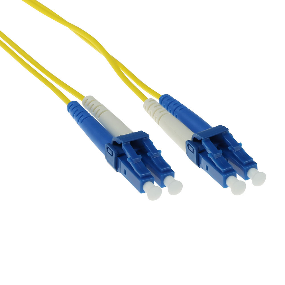 ACT 0.5 meter LSZH Singlemode 9/125 OS2 fiber patch cable duplex with LC connectors