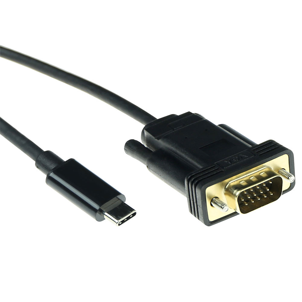 ACT USB Type C to VGA conversion cable, 2 meter