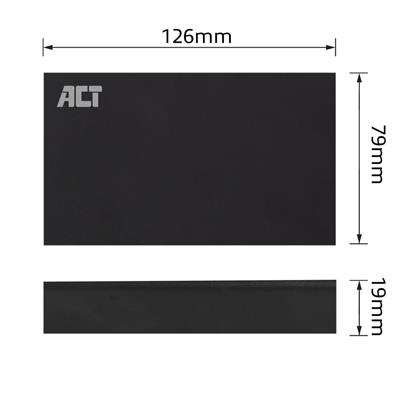 ACT 2.5" SATA USB 3.2 Gen2 HDD SSD Enclosure, aluminium, USB-C