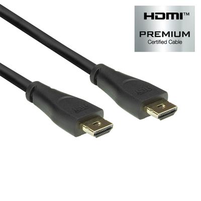 ACT 3 meters HDMI 4K Premium Certified Locking Cable v2.0 HDMI-A male - HDMI-A male