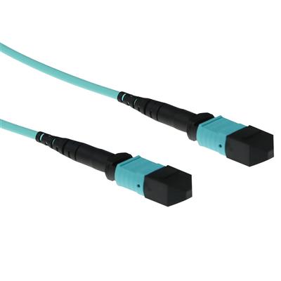 ACT 2 meter Multimode 50/125 OM3 polarity A fiber patch cable with MTP female connectors