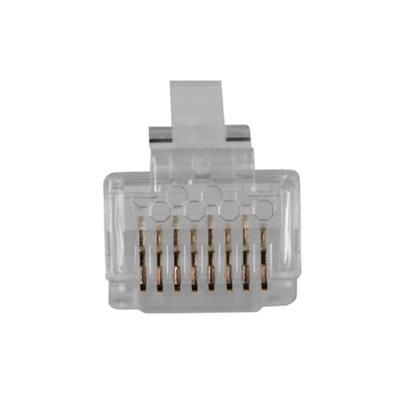 ACT RJ45 (8P/8C) CAT5E modulaire connector for round cable with solid or standed conductors