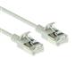 ACT Grey 0.5 meter LSZH U/FTP CAT6A datacenter slimline patch cable snagless with RJ45 connectors