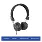 Ewent Headset, 1x 3.5mm Jack, 1.5m, with soft ear cushions and foldable headband