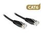 Ewent Black, 15.0 meter, UTP, cat6 patch cable, with RJ45 connectors