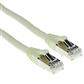ACT Ivory 3 meter SFTP CAT6A patch cable snagless with RJ45 connectors