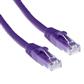 ACT Purple 2 meter U/UTP CAT6A patch cable snagless with RJ45 connectors