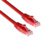 ACT Red 1 meter U/UTP CAT6A patch cable snagless with RJ45 connectors