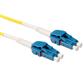 ACT 0.5 meter Singlemode 9/125 OS2 G657A duplex uniboot fiber cable with LC connectors