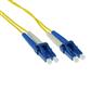 ACT 2 meter LSZH Singlemode 9/125 OS2 fiber patch cable duplex with LC connectors