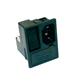 MPE-Garry 42R3731503150 C14 Net Entree Male with fuse and switch for 70 °C