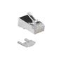 ACT RJ45 (8P/8C) CAT6 shielded modulaire connector for round cable with solid or stranded conductors