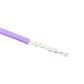 ACT Cat 6A U/UTP solid installation cable, LSZH, CPR euroclass ECA 23AWG, violet 500 meter